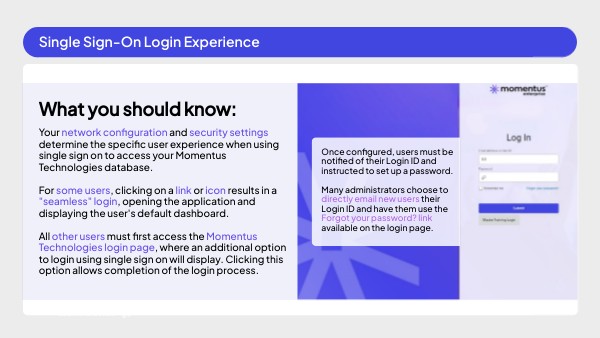 Single Sign-On Login Experience | Genially