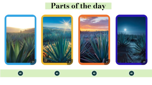 Parts of the day | Genially