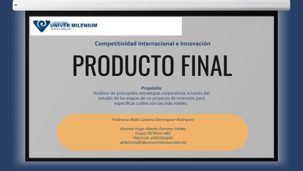 Producto Final | Genially
