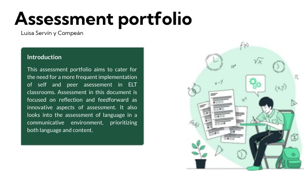 Assessment portfolio | Genially