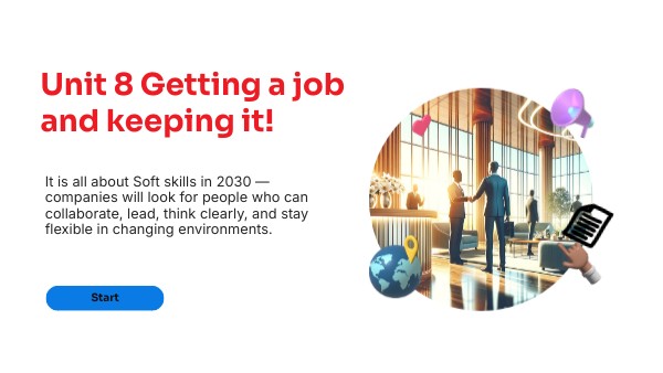 Unit 8 Elem Employment | Genially