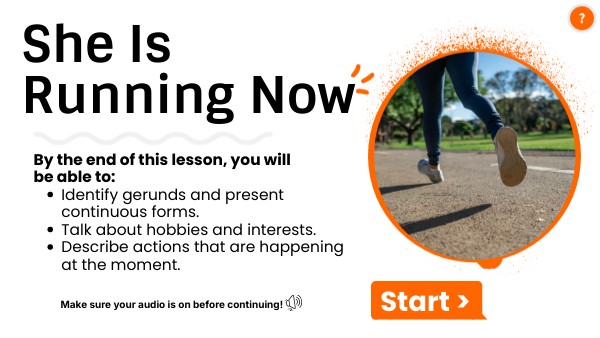 She Is Running Now | Genially