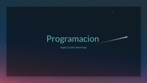 Programacion | Genially