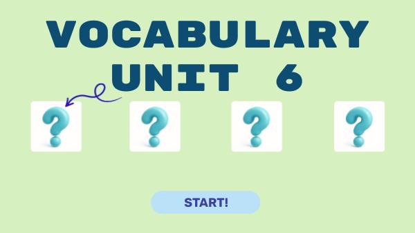 VOCABULARY UNIT 4 | Genially