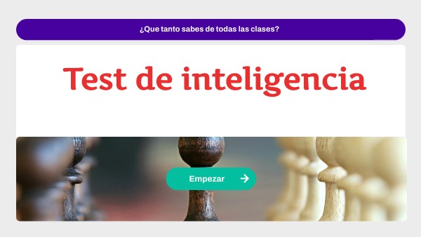 Test de inteligencia | Genially
