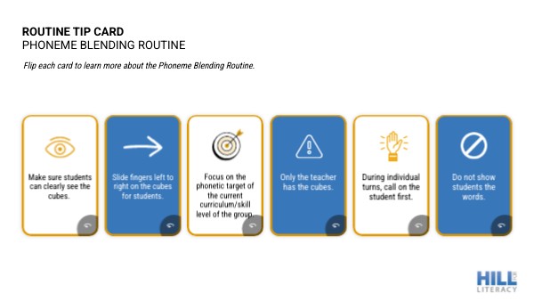 PHONEME BLENDING ROUTINE TIPS | Genially