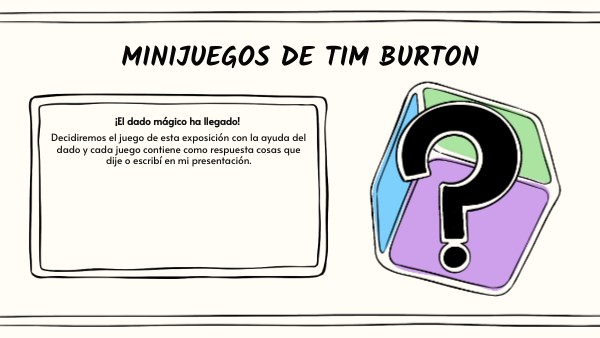 Minijuegos de tim burton | Genially