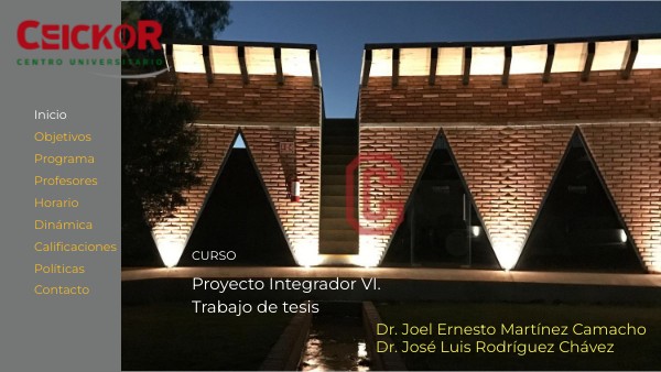 Proyecto Integrador VI 2026 Tesis | Genially