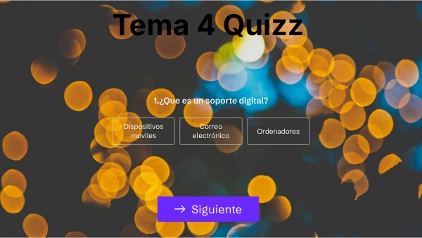 Tema 4 Quizz | Genially