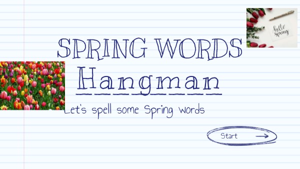 Spring Words | Genially