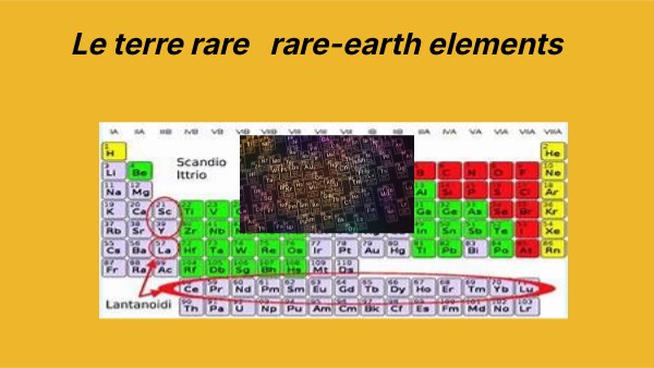 Le terre rare rare-earth elements | Genially