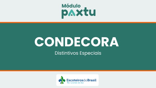 NOVO PAXTU - Condecora - Distintivo Especial