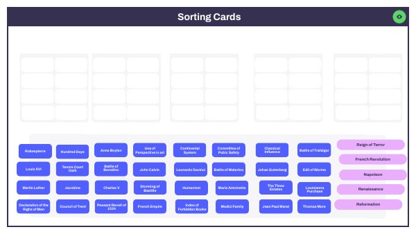 Sorting Cards | Genially