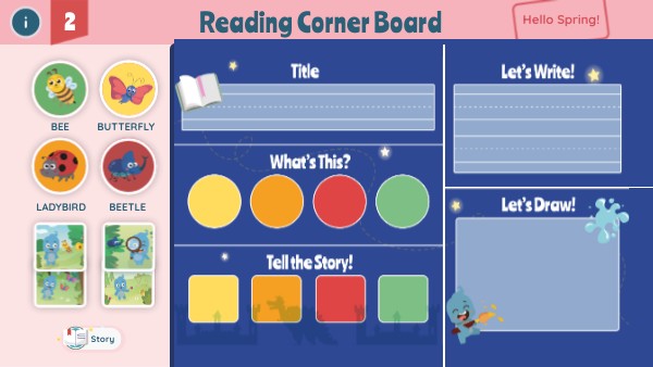 Reading Corner Board | Genially