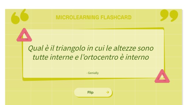 MICROLEARNING FLASHCARD_triangoli | Genially
