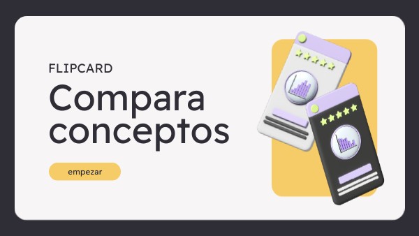 Flipcards compara conceptos | Genially