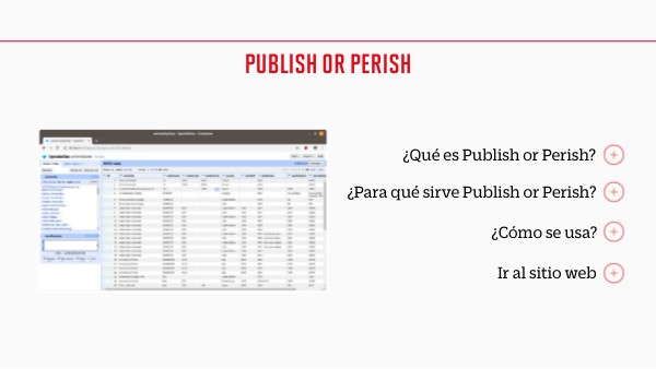 11 - Publish or Perish | Genially