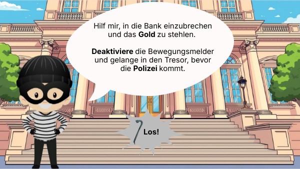 Bankraub - Quizvorlage