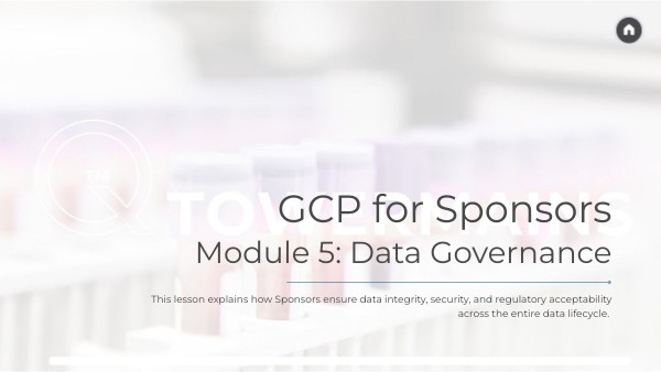 GCP for Sponsors - Module 5 | Genially