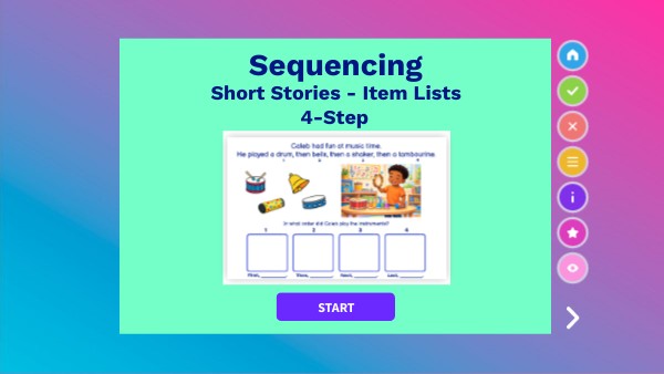 Sequencing - 4-Step - Items - Short Stories | Genially