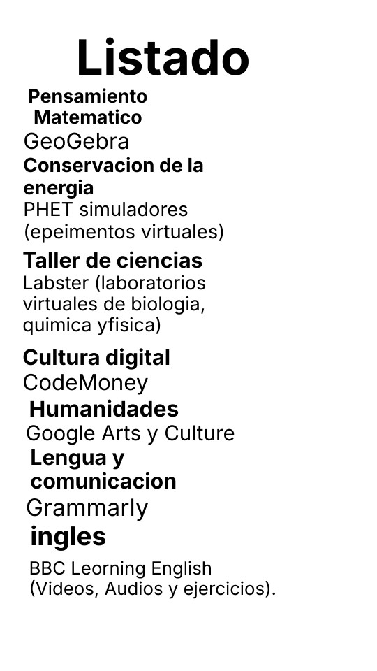 Listado | Genially