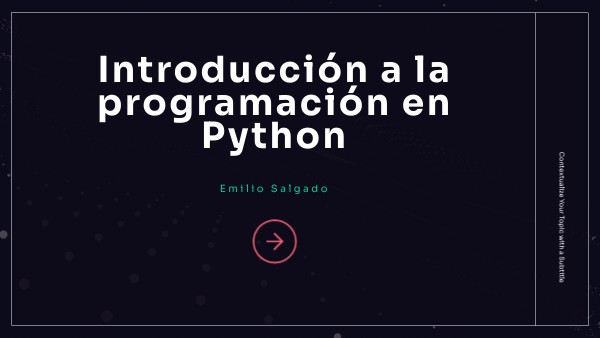 Introducción a la programación en Python | Genially