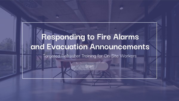 Responding to Fire Alarms and Evacuation Announcements | Genially