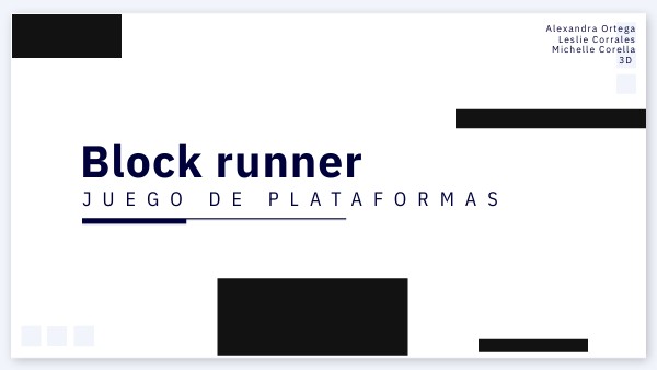 Block runner | Genially