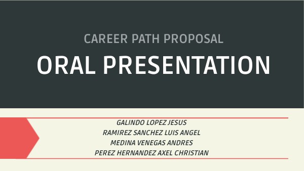oral presentation | Genially