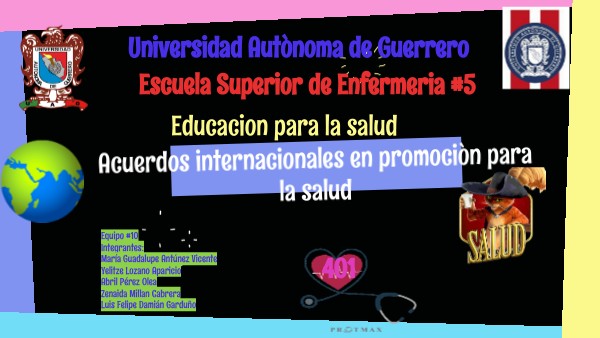 Acuerdos internacionales en promociòn para la salud | Genially