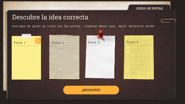 Descubre la idea correcta | Genially