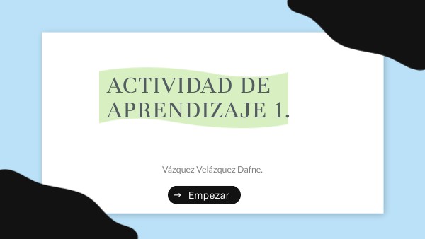 Actividad de aprendizaje 1. | Genially