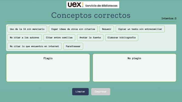 Conceptos correctos | Genially