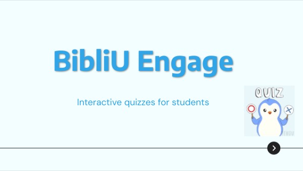 BibliU Engage | Genially