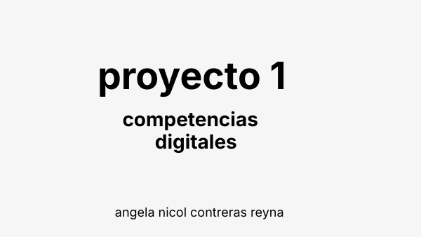 proyecto 1 | Genially