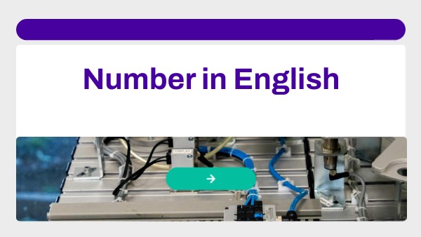 Number in English | Genially