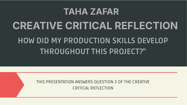 Creative Critical Reflection - Q3 | Genially