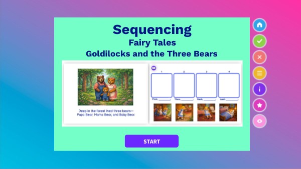 Sequencing - Fairy Tales - Goldilocks and the Three Bears | Genially