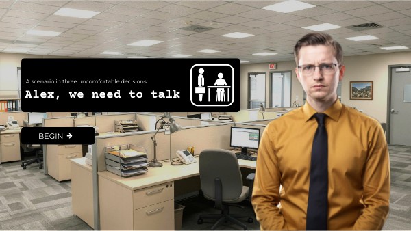 Branching Scenario Template — Feedback Conversation | The Office Theme