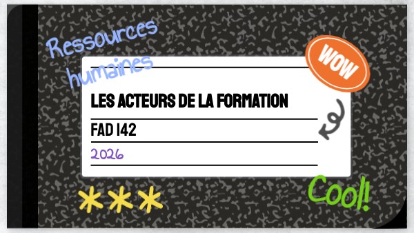 Les acteurs de la formation | Genially