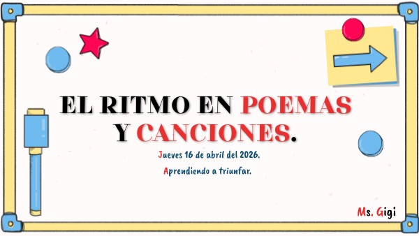 EL RITMO EN POEMAS Y CANCIONES . | Genially