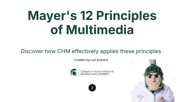 Mayer's 12 Principles of Multimedia | Genially