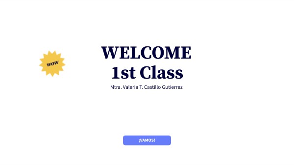 1st Class | Genially