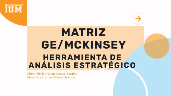 Matriz GE/McKinsey | Genially