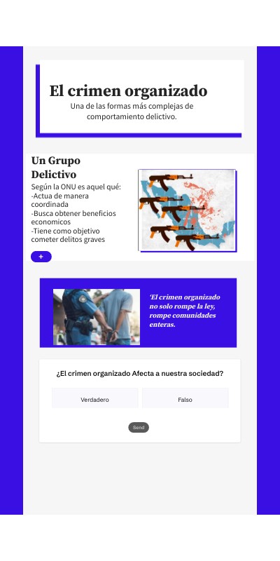 El crimen organizado | Genially
