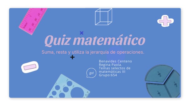 Quiz matemático | Genially