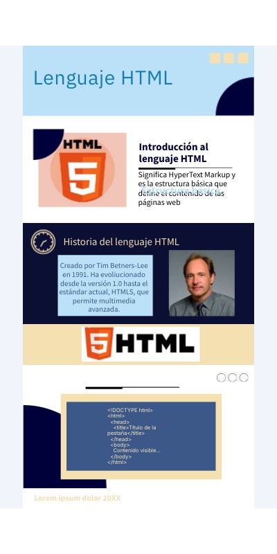 Lenguaje HTML | Genially
