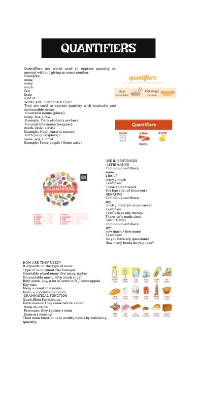 QUANTIFIERS | Genially