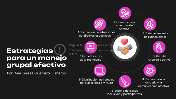 Estrategias para un manejo grupal efectivo | Genially