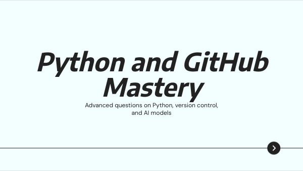 Python and GitHub Mastery | Genially